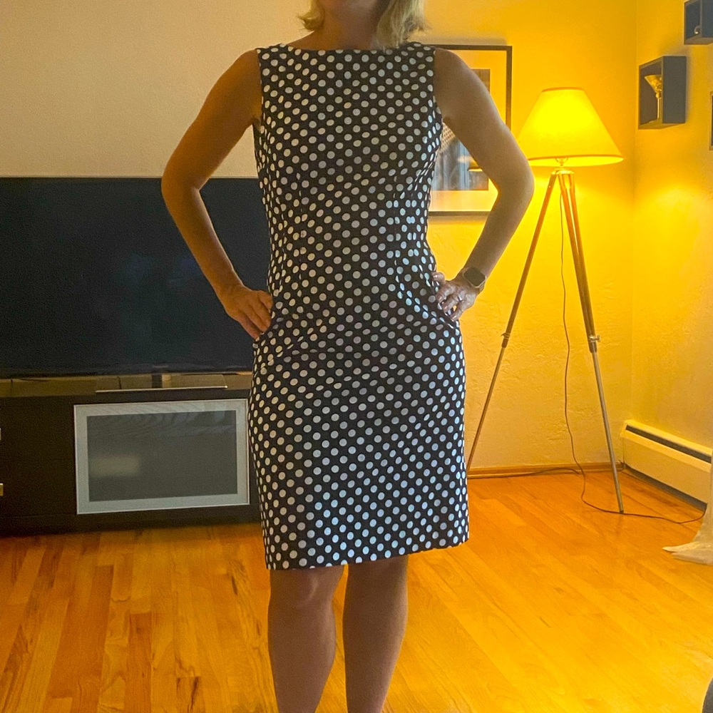 Tahari dotted dress